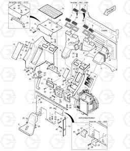 1580 HEATER COVER DX190W, Doosan