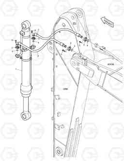 3150 ARM PIPING - ARM 2.6m DX190W, Doosan