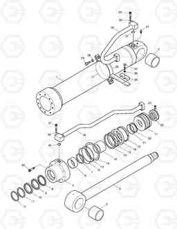 4310 BOOM CYLINDER - L.H DX190W, Doosan