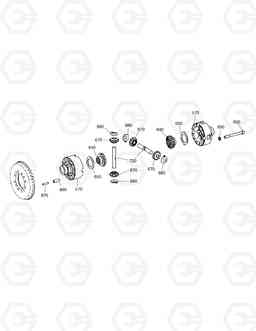 4580 DIFFERENTIAL GEAR - FRONT AXLE DX190W, Doosan