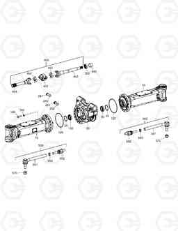 4590 AXLE CASING - FRONT AXLE DX190W, Doosan