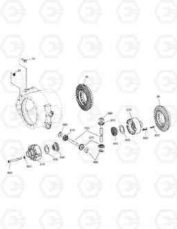 4630 DIFFERENTIAL GEAR - REAR AXLE DX190W, Doosan