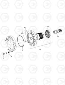 4650 HUB CARRIER - REAR AXLE DX190W, Doosan