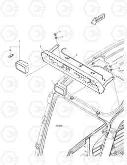 6260 WORKING LAMP - 2 LAMP DX190W, Doosan