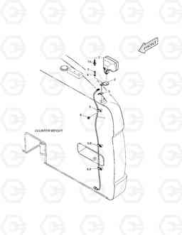 6280 WORKING LAMP - REAR DX190W, Doosan