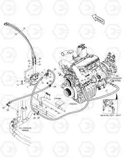 6520 MAIN PIPING - ROTATING DX190W, Doosan