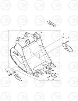 6820 BUCKET ASS'Y - 0.8m³(42