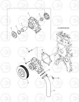024 WATER PUMP DL200, Doosan