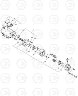 3470 EMERGENCY STEERING PUMP DL200, Doosan