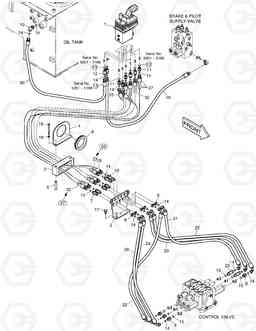 5170 PILOT PIPING - FNR + 3 SPOOL DL200, Doosan