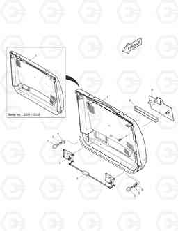 5210 RADIATOR GRILLE ASS'Y DL200, Doosan