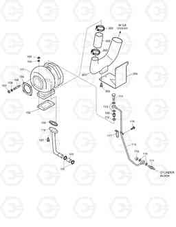 014 TURBO CHARGER & OIL PIPE SOLAR 225LC-V, Doosan
