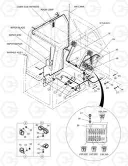 1690 ELECTRIC PARTS(4)-CABIN SOLAR 225LC-V, Doosan