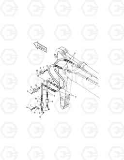 6740 ARM PIPING-ARM 2.0m(ONE & TWO WAY) SOLAR 225LC-V, Doosan