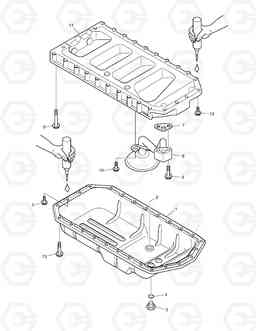 014 OIL PAN 440PLUS, Doosan