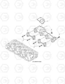 025 EXHAUST MANIFOLD 440PLUS, Doosan