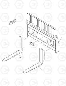 6290 PALLET FORK 440PLUS, Doosan