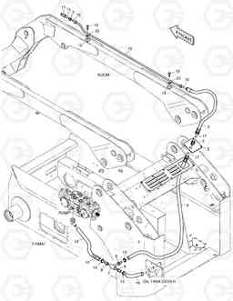 6360 ATTACH RETURN PIPING 440PLUS, Doosan