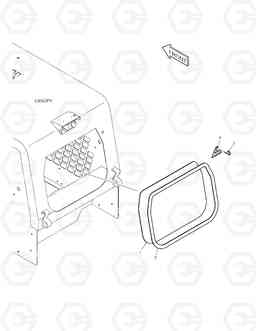 1170 REAR WINDOW 430PLUS, Doosan