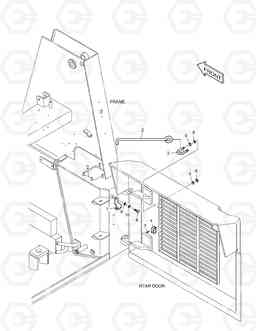 6370 REAR DOOR LOCK 430PLUS, Doosan