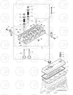 001 CYLINDER HEAD & COVER 450PLUS, Doosan