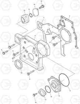 003 TIMING GEAR CASE 450PLUS, Doosan