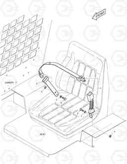 1250 SEAT BELT 450PLUS, Doosan