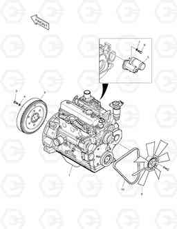 2110 ENGINE ASS'Y 450PLUS, Doosan