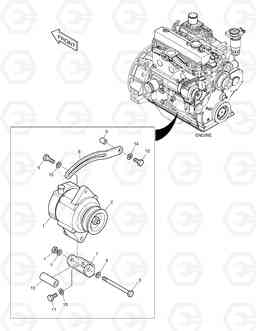 2120 ALTERNATOR MOUNTING 450PLUS, Doosan