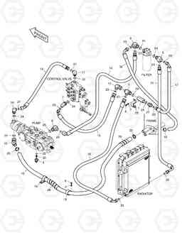 3130 OIL COOLER PIPING 450PLUS, Doosan