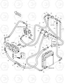 3131 OIL COOLER PIPING 450PLUS, Doosan