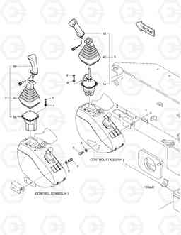 6480 JOYSTICK MOUNTING 450PLUS, Doosan