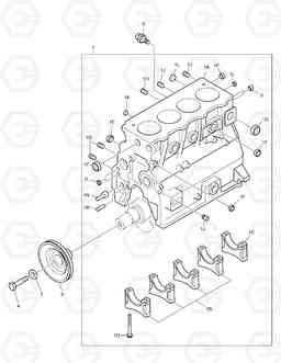 002 CYLINDER BLOCK 460PLUS, Doosan