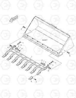 6170 TOOTH BAR 460PLUS, Doosan