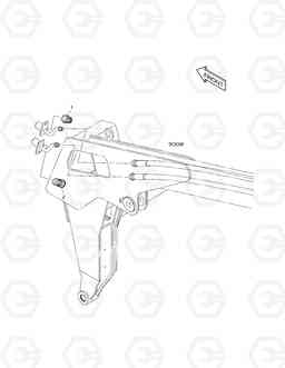 6220 FLAT FACE CONNECTOR 460PLUS, Doosan