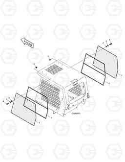 6320 CANOPY PANEL 460PLUS, Doosan