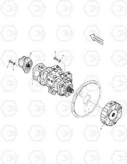 6540 PUMP MOUNTING-JOYSTICK 460PLUS, Doosan