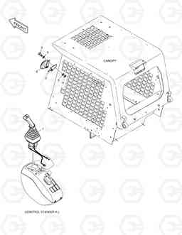 6620 HORN MOUNTING-JOYSTICK 460PLUS, Doosan