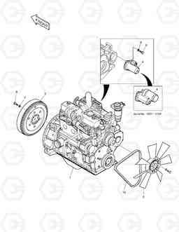 2110 ENGINE ASS'Y 470PLUS, Doosan