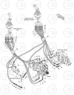 6460 PILOT PIPING(2)-JOYSTICK 470PLUS, Doosan