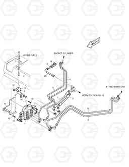 6470 BOOM & BUCKET & ATTACH PIPING-JOYSTICK 470PLUS, Doosan