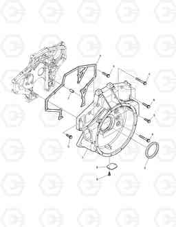 013 FLY WHEEL HOUSING DX140W, Doosan