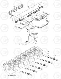 029 INJECTION PIPE DX140W, Doosan