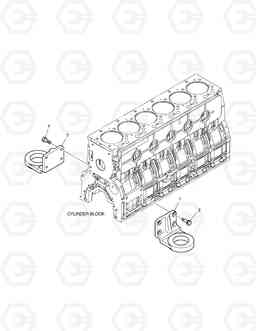 038 ENGINE MOUNTING DX140W, Doosan