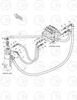 1300 MAIN PIPING(4) - TRAVEL DX140W, Doosan