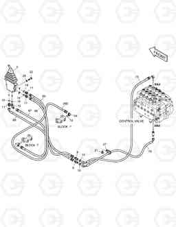 1390 PILOT PIPING(9) DX140W, Doosan