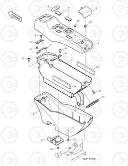 1500 CONTROL STAND - R.H. DX140W, Doosan