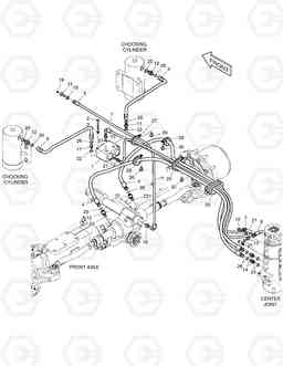 2180 STEER & CHOCKING PIPING DX140W, Doosan