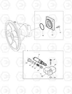 4130 MAIN PUMP - COVER DX140W, Doosan