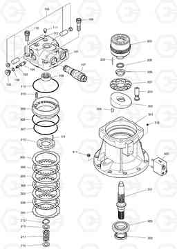 4140 SWING MOTOR DX140W, Doosan